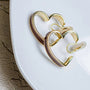 Heart Hoop Clip on Earrings