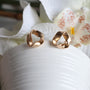 Matte Gold Twisted Huggie Clip on Earrings