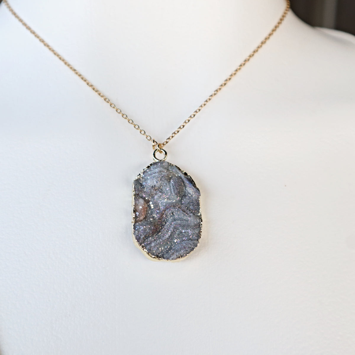 Druzy Agate Necklace