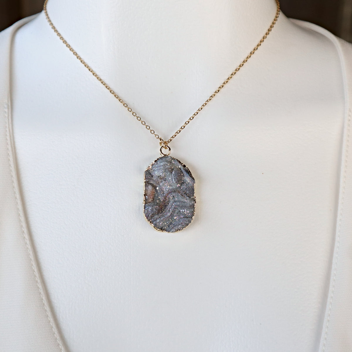 Druzy Agate Necklace