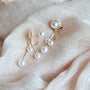 Pearls Cascading Clip On Earrings