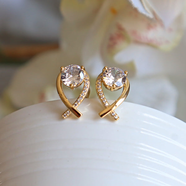 Sparkling Diamond Clip on Earrings