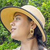 Gold Multi-Hoop Dangle Clip-on-Earrings